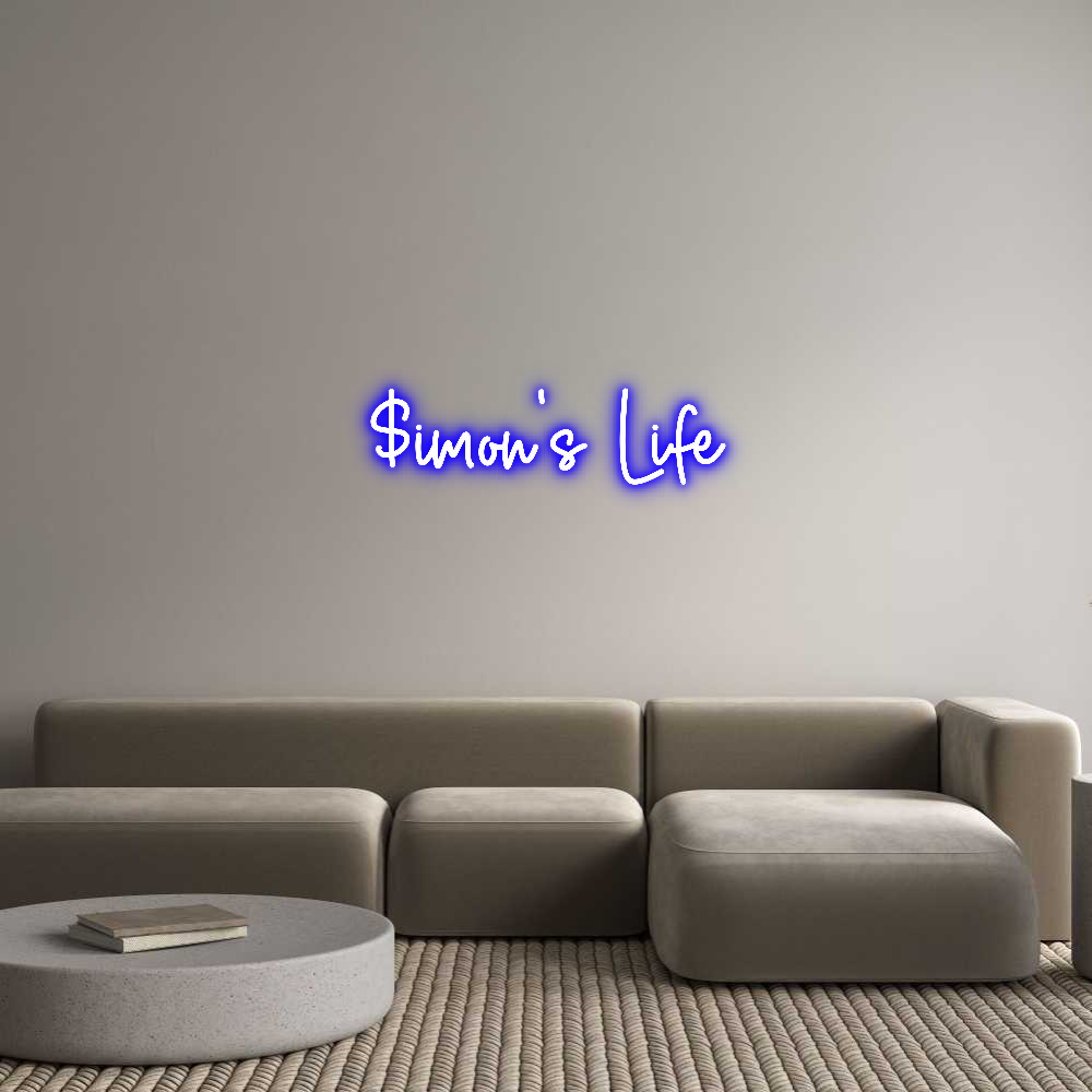 Custom Neon Sign Online Editor $imon’s Life