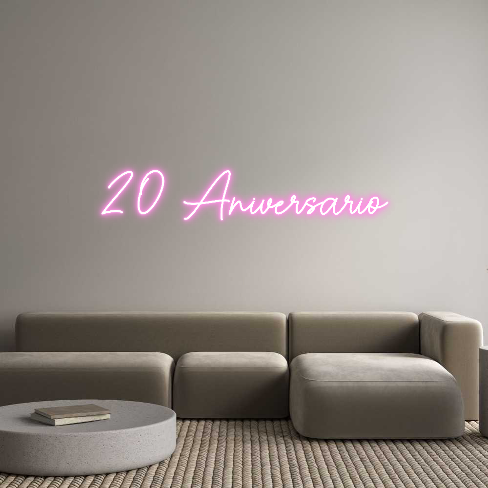 Custom Neon Sign Online Editor 20 Aniversario