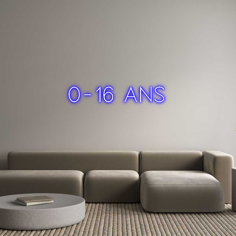 Custom Neon Sign Online Editor 0-16 ans