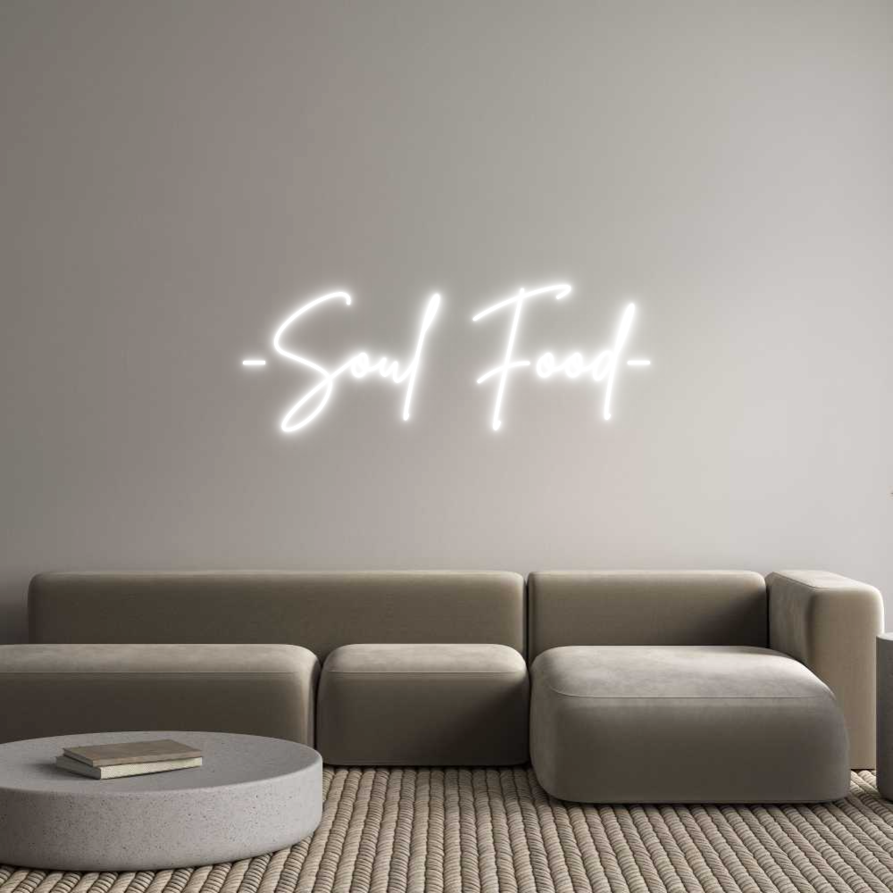 Custom Neon Sign Online Editor -Soul Food-