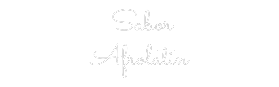 Custom Neon Sign Online Editor   Sabor 
Afr...