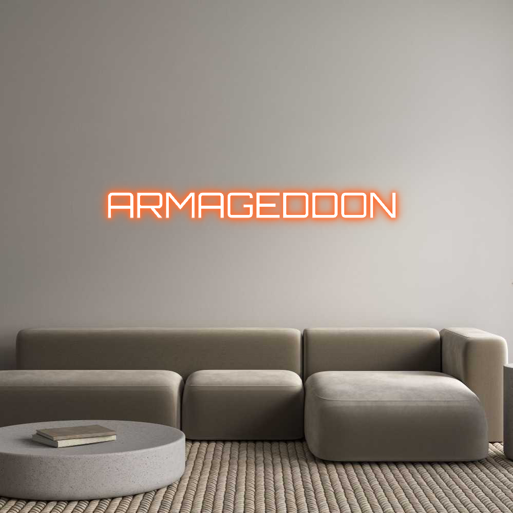 Custom Neon Sign Online Editor ARMAGEDDON