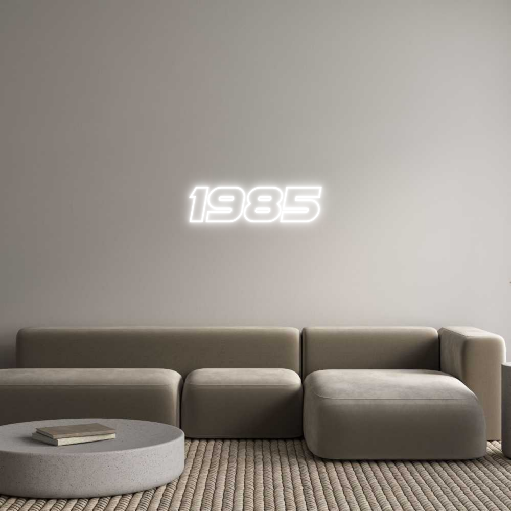 Custom Neon Sign Online Editor 1985