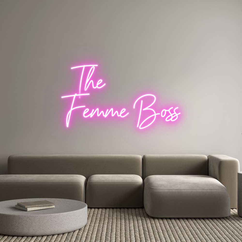 Custom Neon Sign Online Editor   The
Femme ...