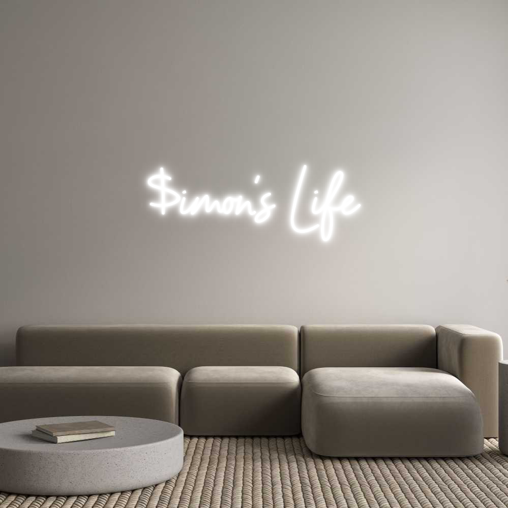 Custom Neon Sign Online Editor $imon’s Life