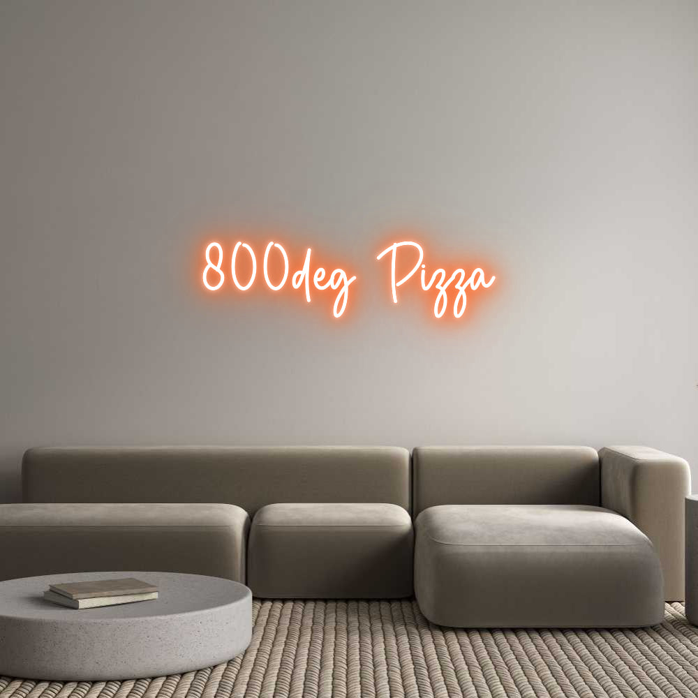 Custom Neon Sign Online Editor 800deg Pizza