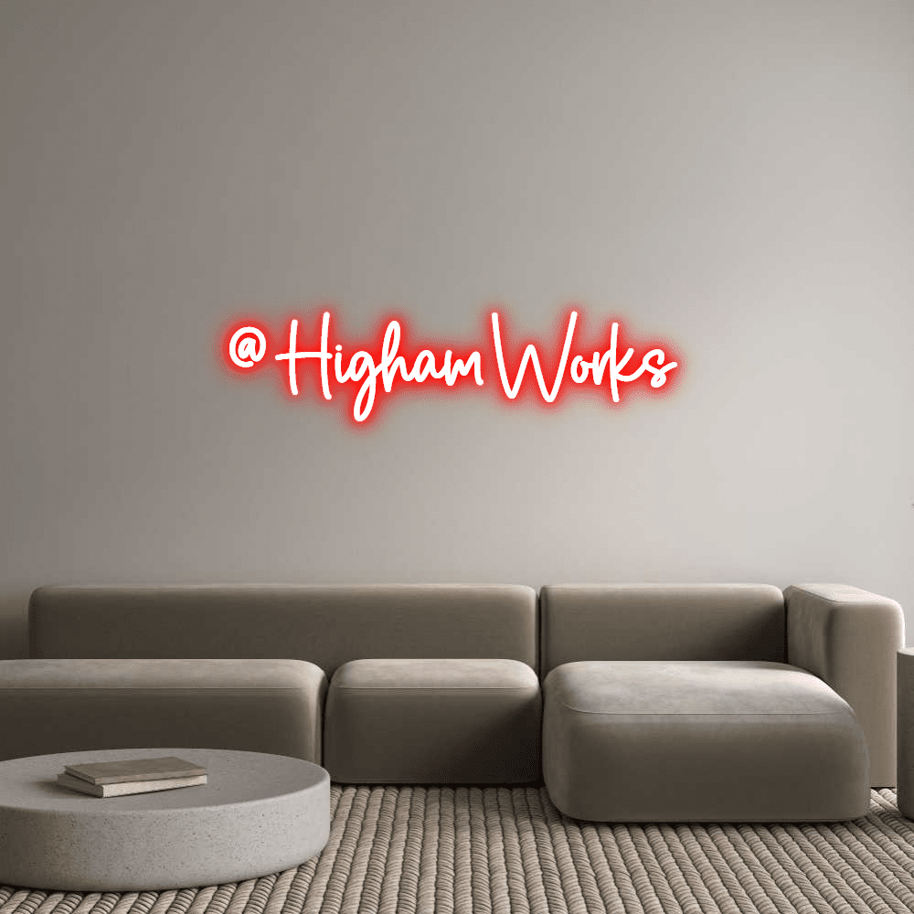 Custom Neon Sign Online Editor @HighamWorks - Planet Neon
