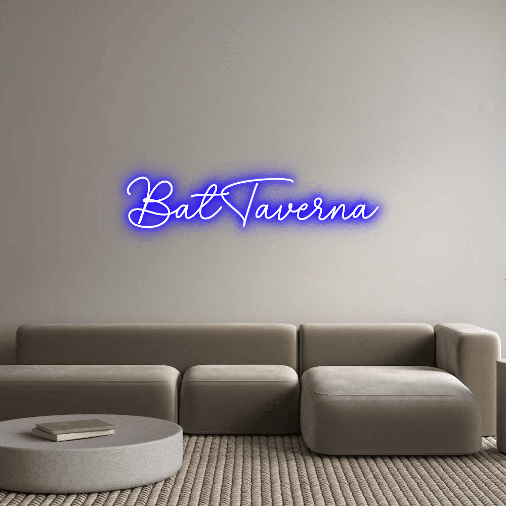 Aangepaste neonreclame online editor BatTaverna - Planet Neon