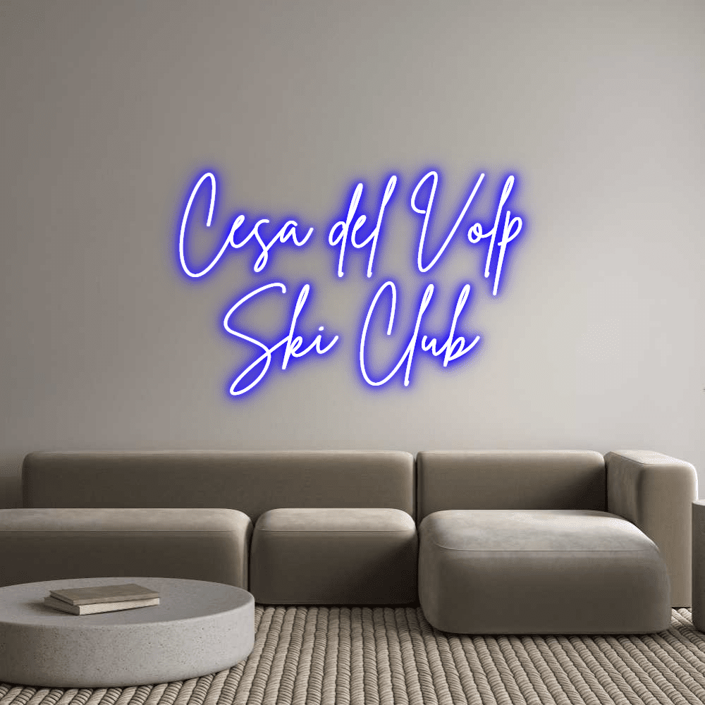 Aangepaste neonreclame online editor Césa del Volp S... - Planeet Neon