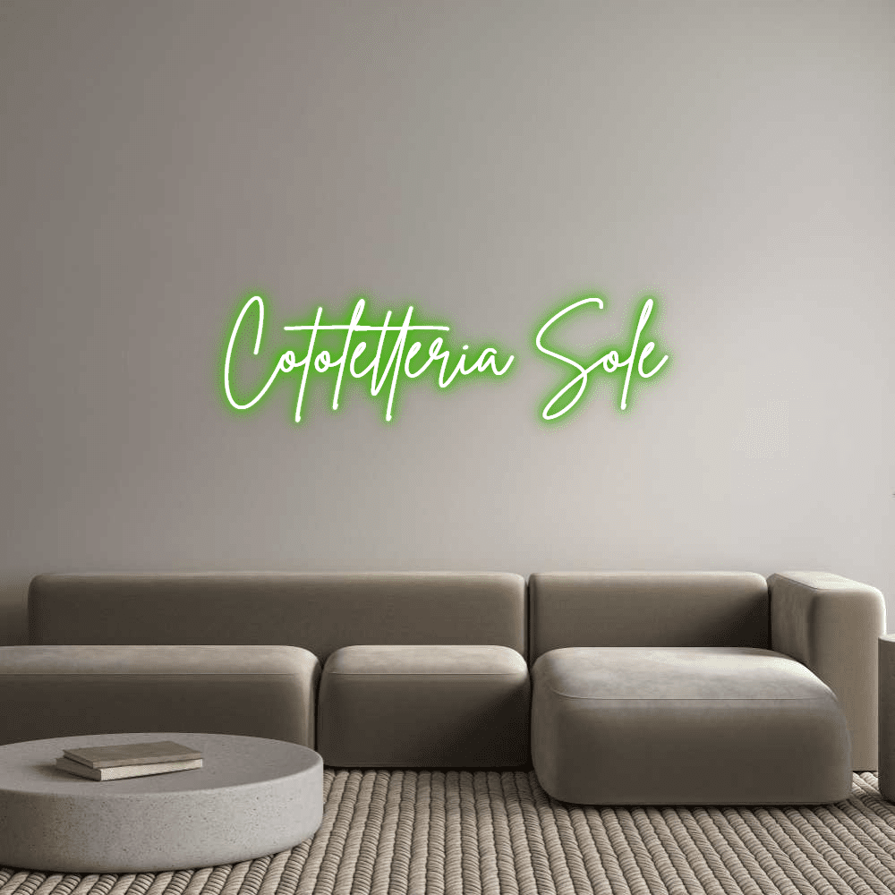 Aangepaste neonreclame online editor Cotoletteria So... - Planeet Neon