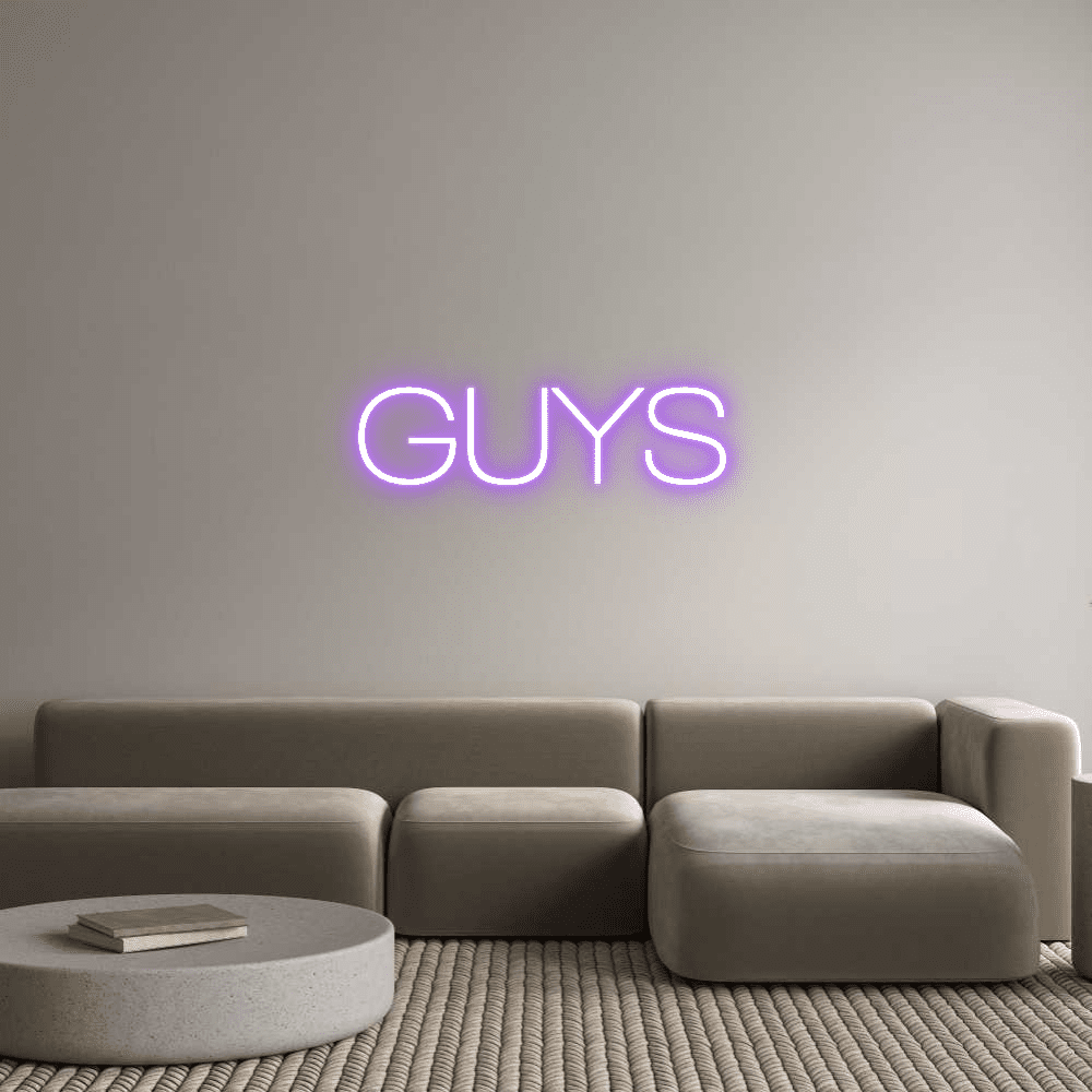 Custom Neon Sign Online Editor GUYS - Planet Neon