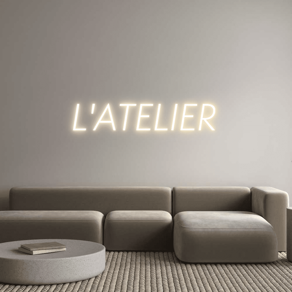 Aangepaste neonreclame Online Editor L'ATELIER - Planeet Neon