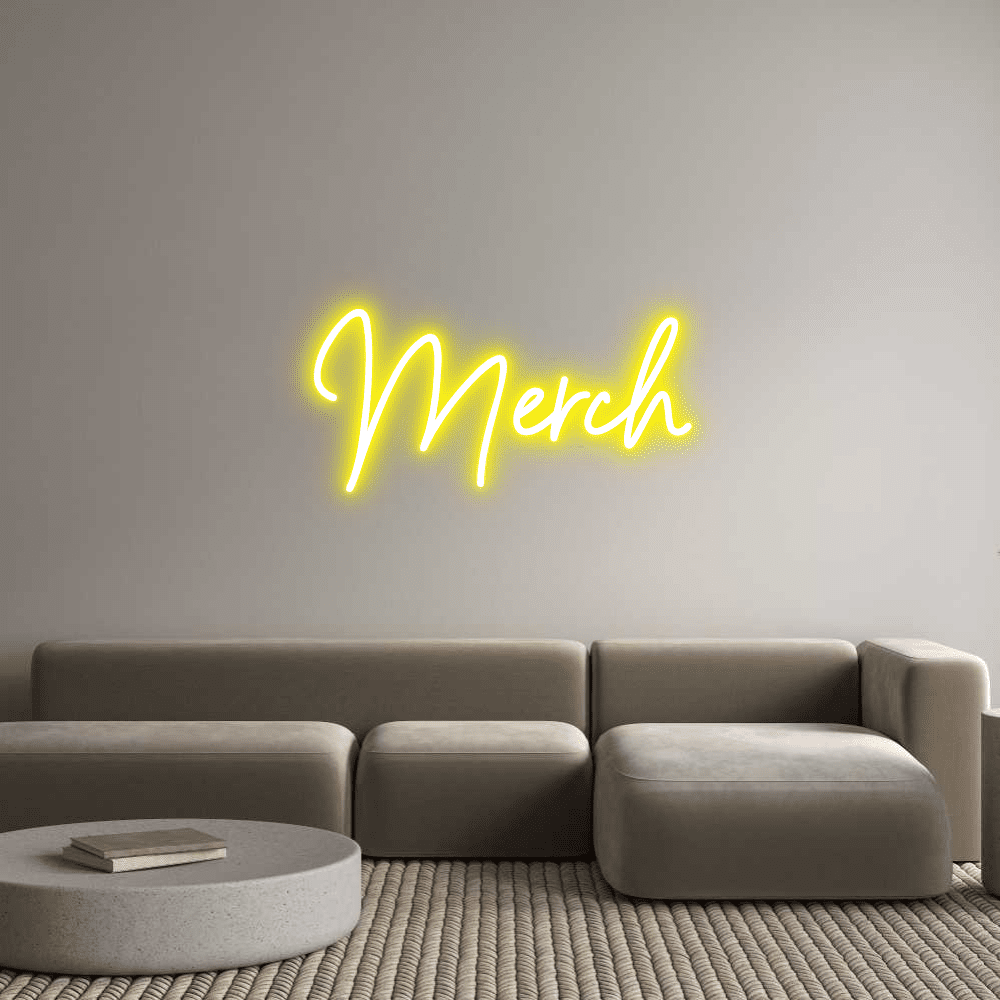 Merchandising del editor en línea de letreros de neón personalizados - Planet Neon