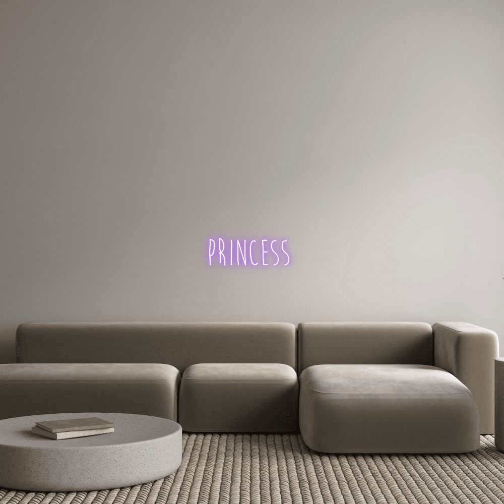 Editor en línea de letreros de neón personalizados Princess - Planet Neon