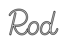 Aangepaste neonreclame online editor Rod - Planeet Neon