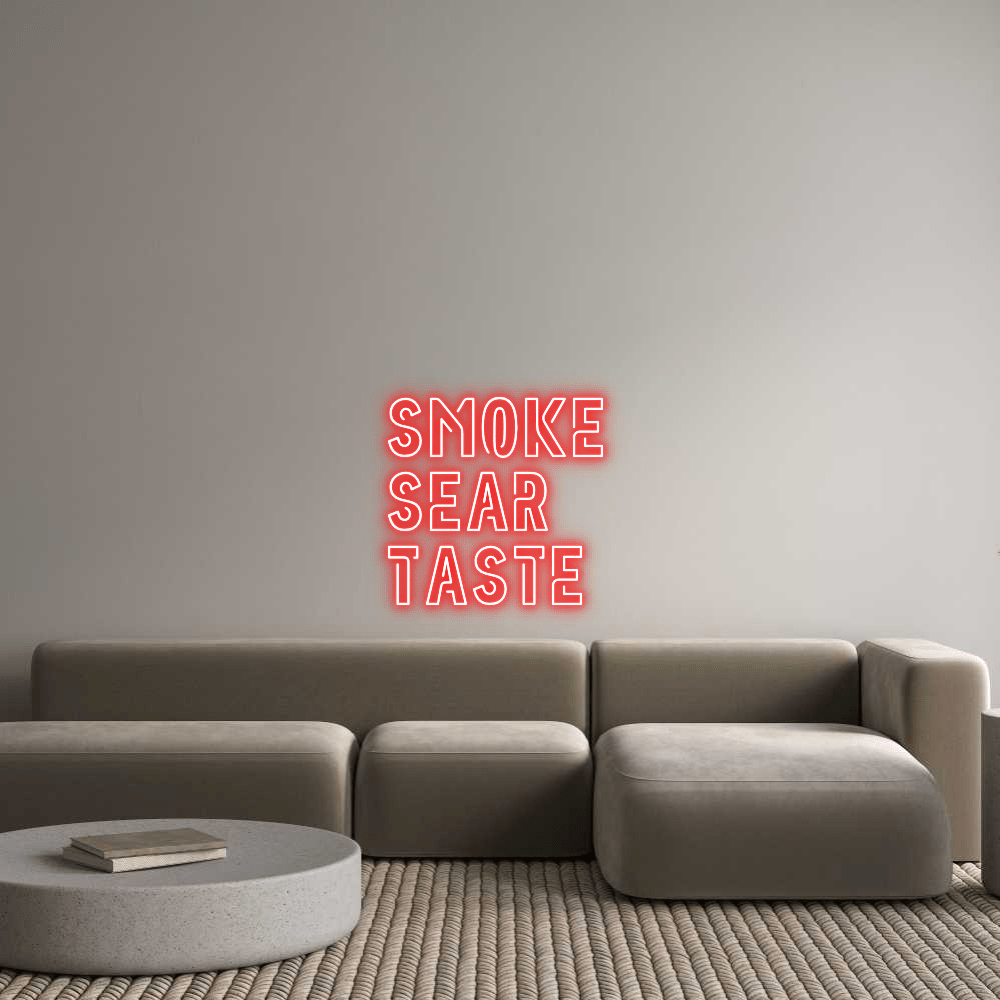 Custom Neon Sign Online Editor røyk Sear Tast... - Planet Neon