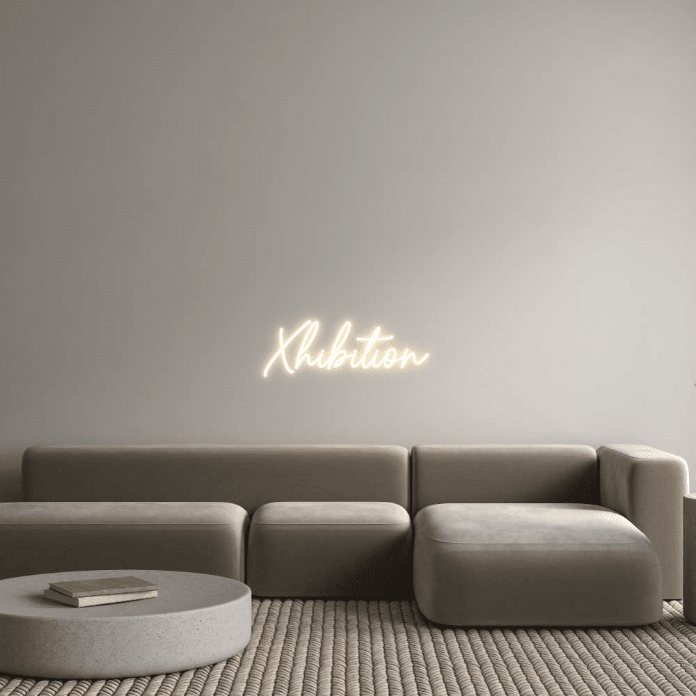 Aangepaste neonreclame online editor Xhibition - Planet Neon