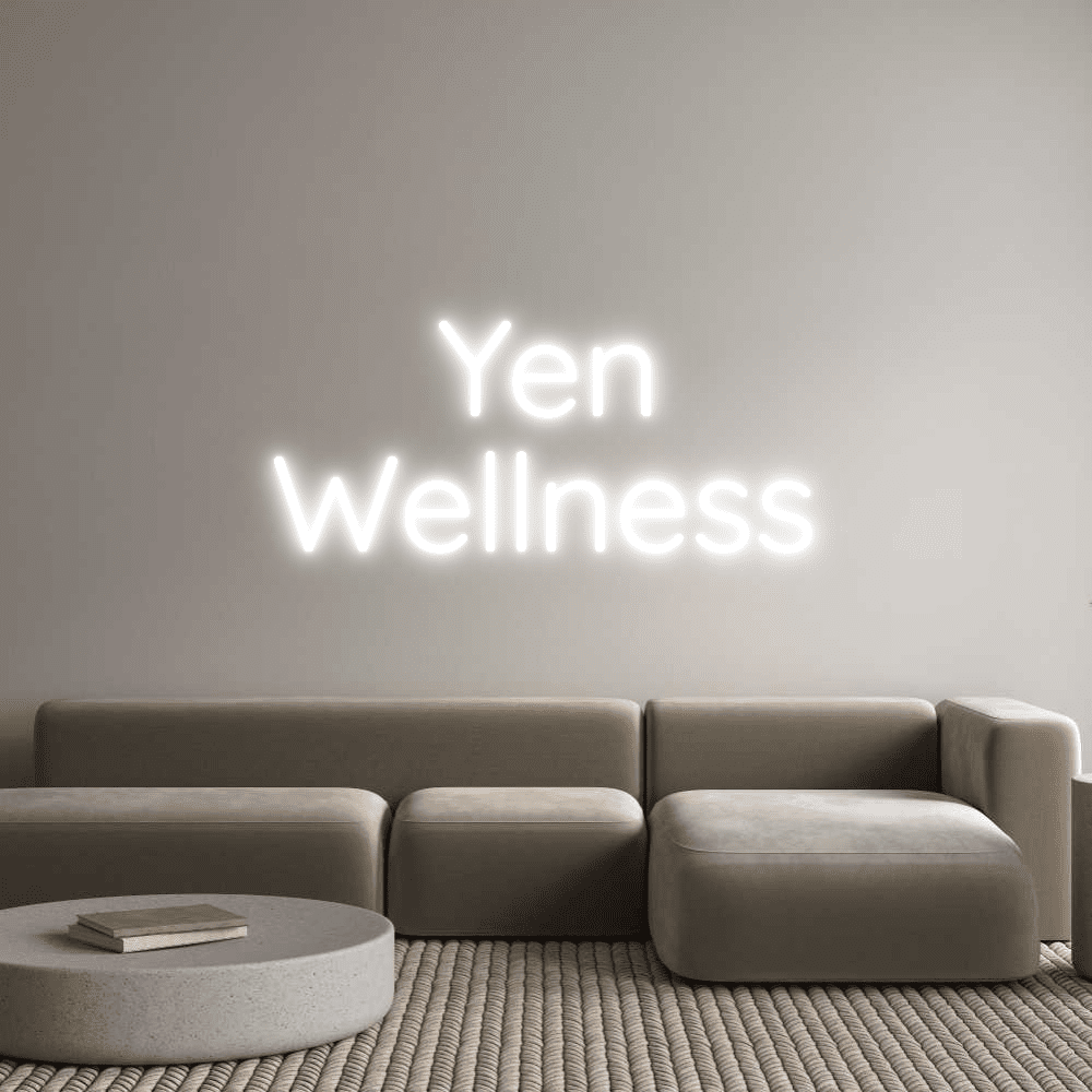 Aangepaste neonreclame online editor Yen Wellness - Planet Neon