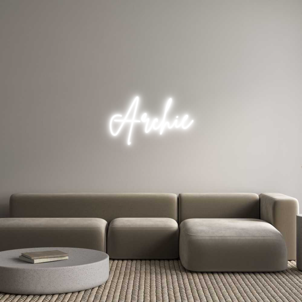 Custom Neon Sign Online Editor Archie