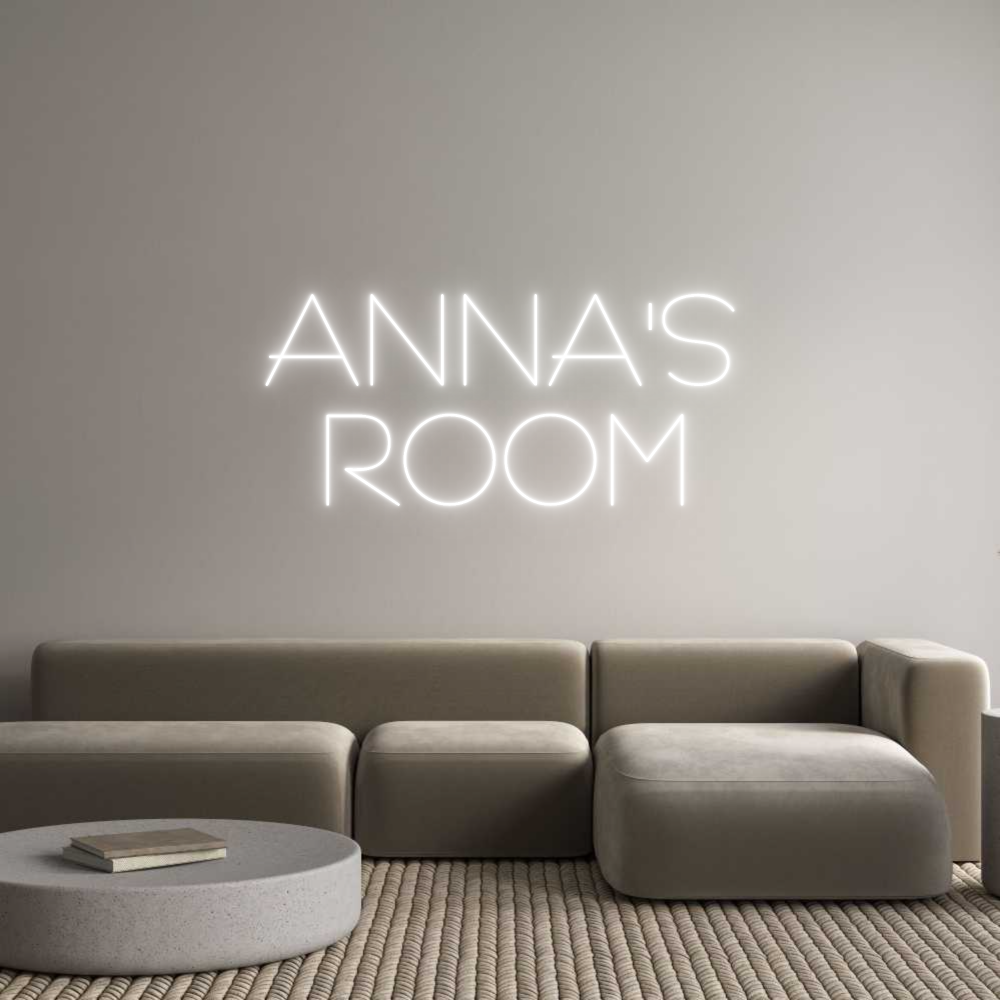 Custom Neon Sign Online Editor ANNA'S
  ROOM