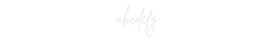 Custom Neon Sign Online Editor abcdefg
