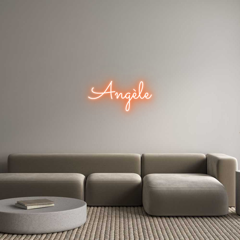 Custom Neon Sign Online Editor Angèle