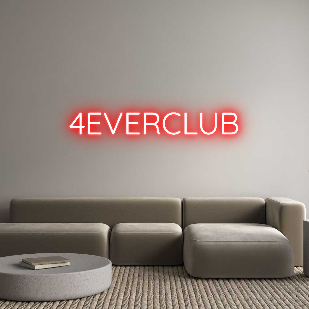 Custom Neon Sign Online Editor 4EVERCLUB