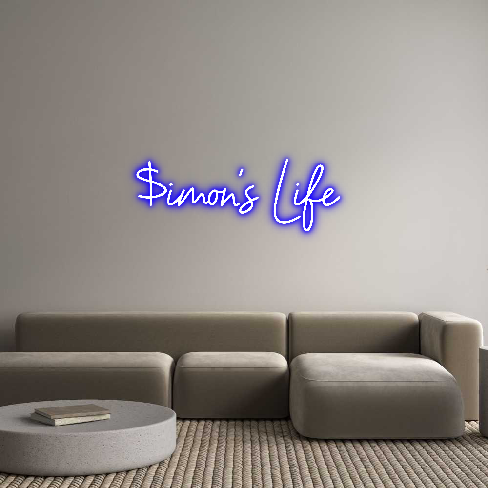 Custom Neon Sign Online Editor $imon’s Life