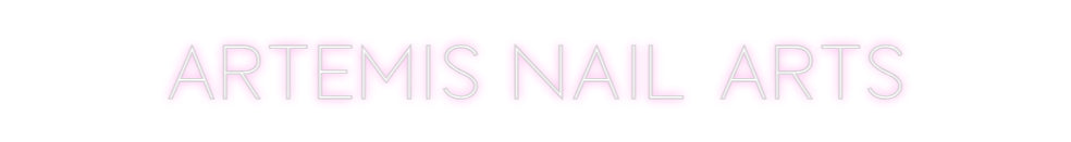 Custom Neon Sign Online Editor Artemis Nail ...