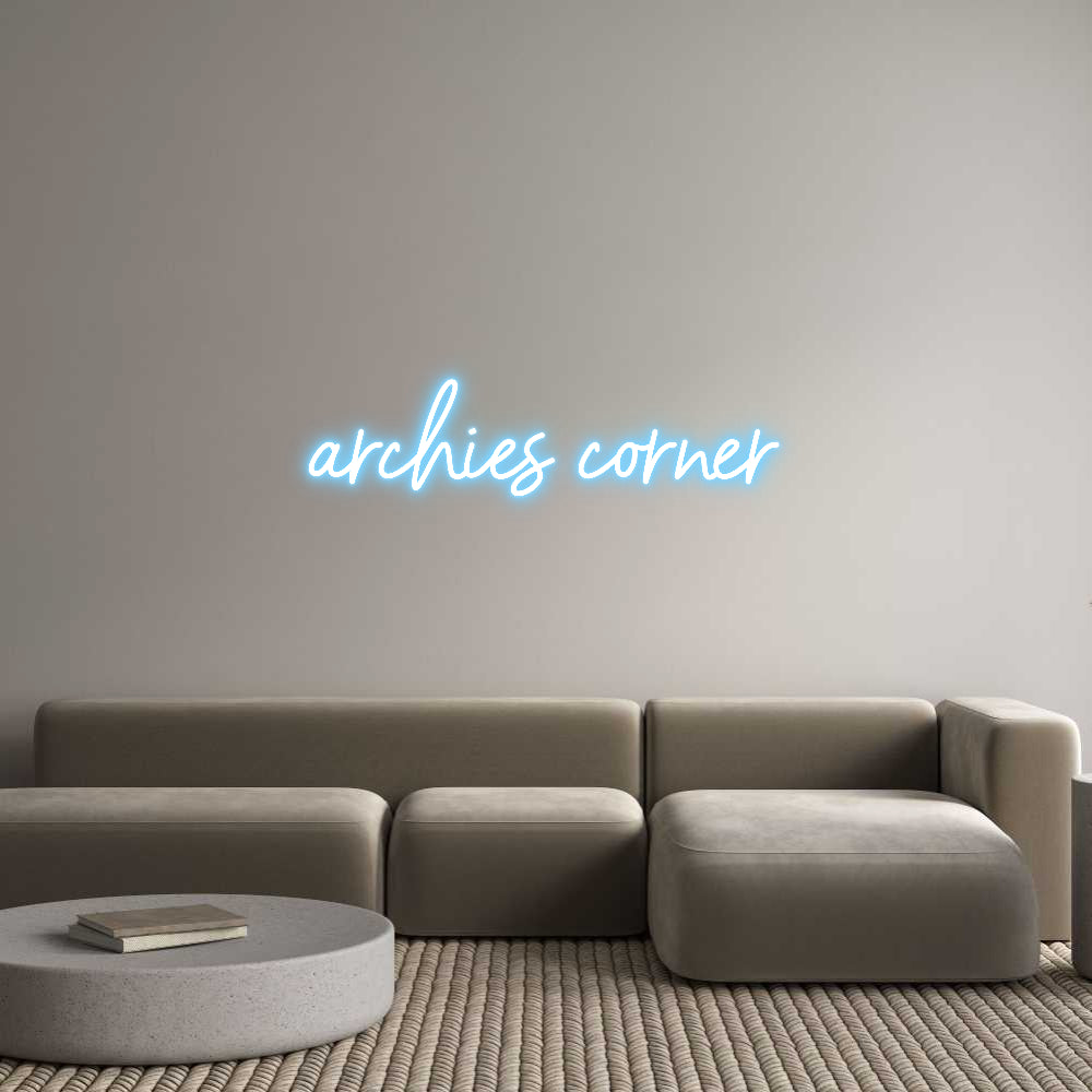 Custom Neon Sign Online Editor archies corner