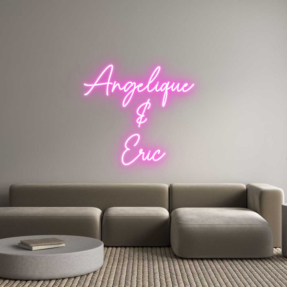 Custom Neon Sign Online Editor Angélique 
&...