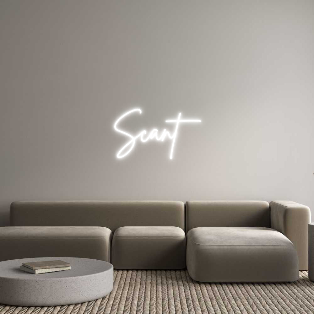 Custom Neon Sign Online Editor 
Scant