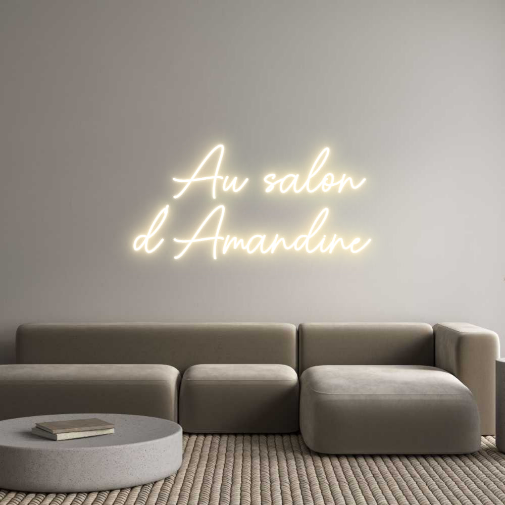 Custom Neon Sign Online Editor   Au salon
d...