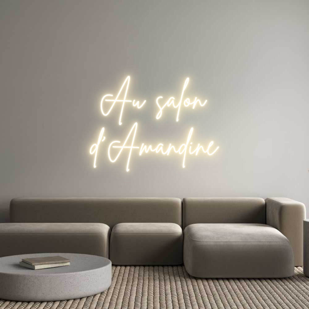 Custom Neon Sign Online Editor  Au salon 
d...