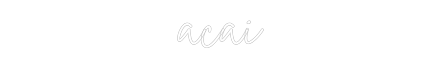 Custom Neon Sign Online Editor acai