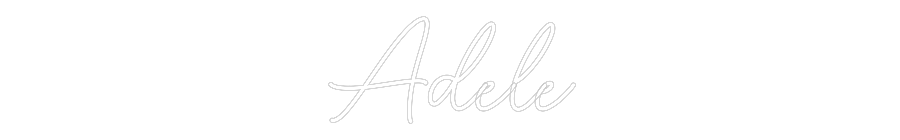 Custom Neon Sign Online Editor Adele