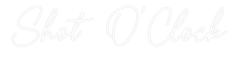 Custom Neon Sign Online Editor Shot O'Clock