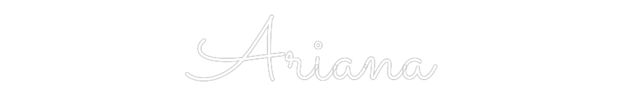 Custom Neon Sign Online Editor Ariana