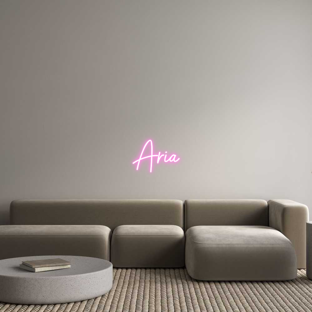 Custom Neon Sign Online Editor Aria