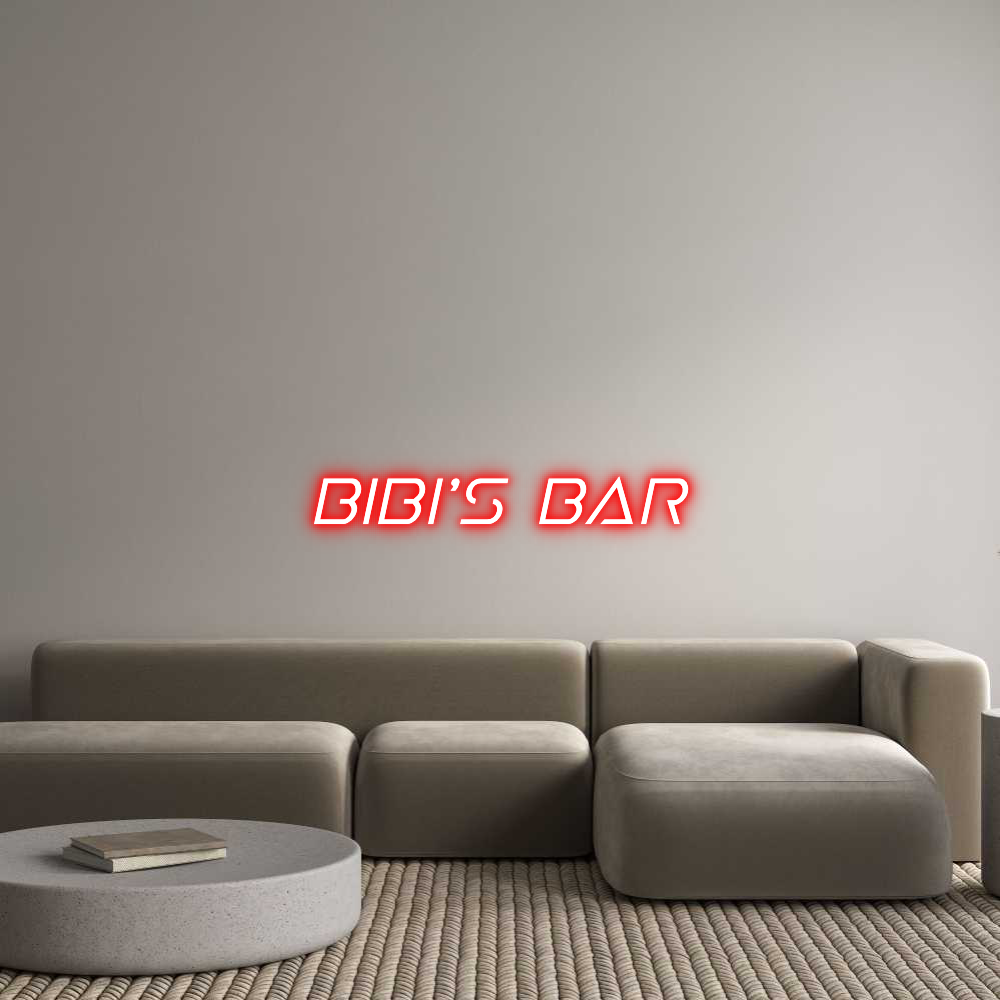 Custom Neon Sign Online Editor Bibi’s Bar