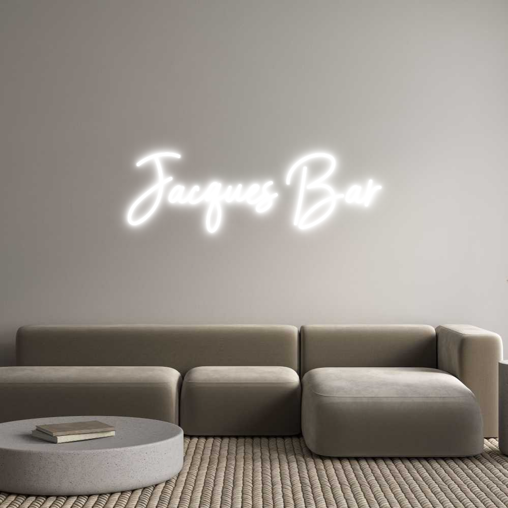 Custom Neon Sign Online Editor Jacques Bar