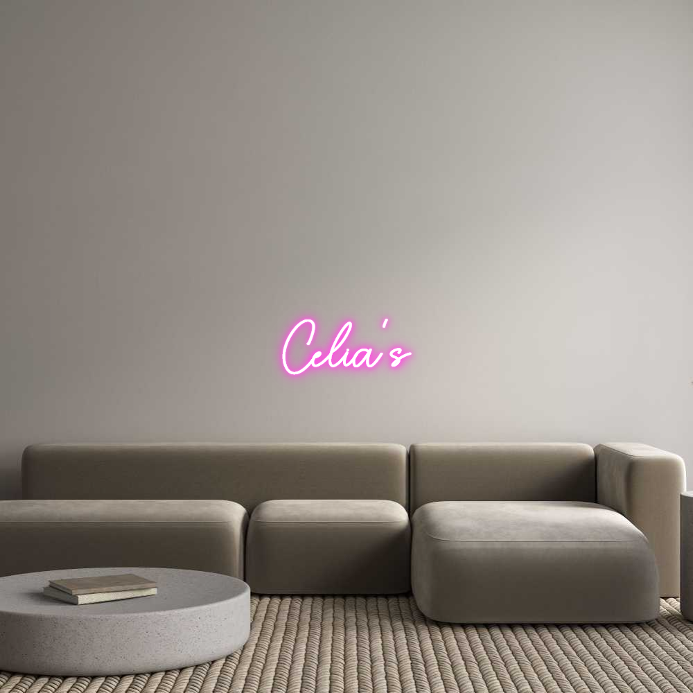Custom Neon Sign Online Editor Celia's