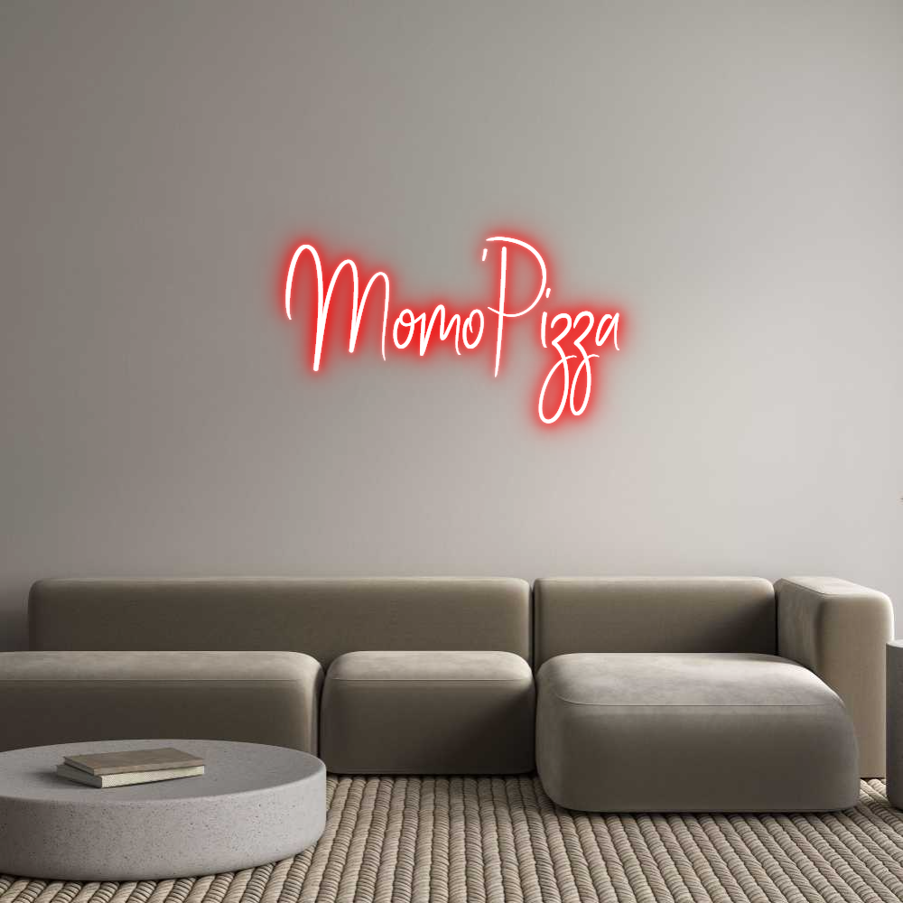 Custom Neon Sign Online Editor Momo'Pizza