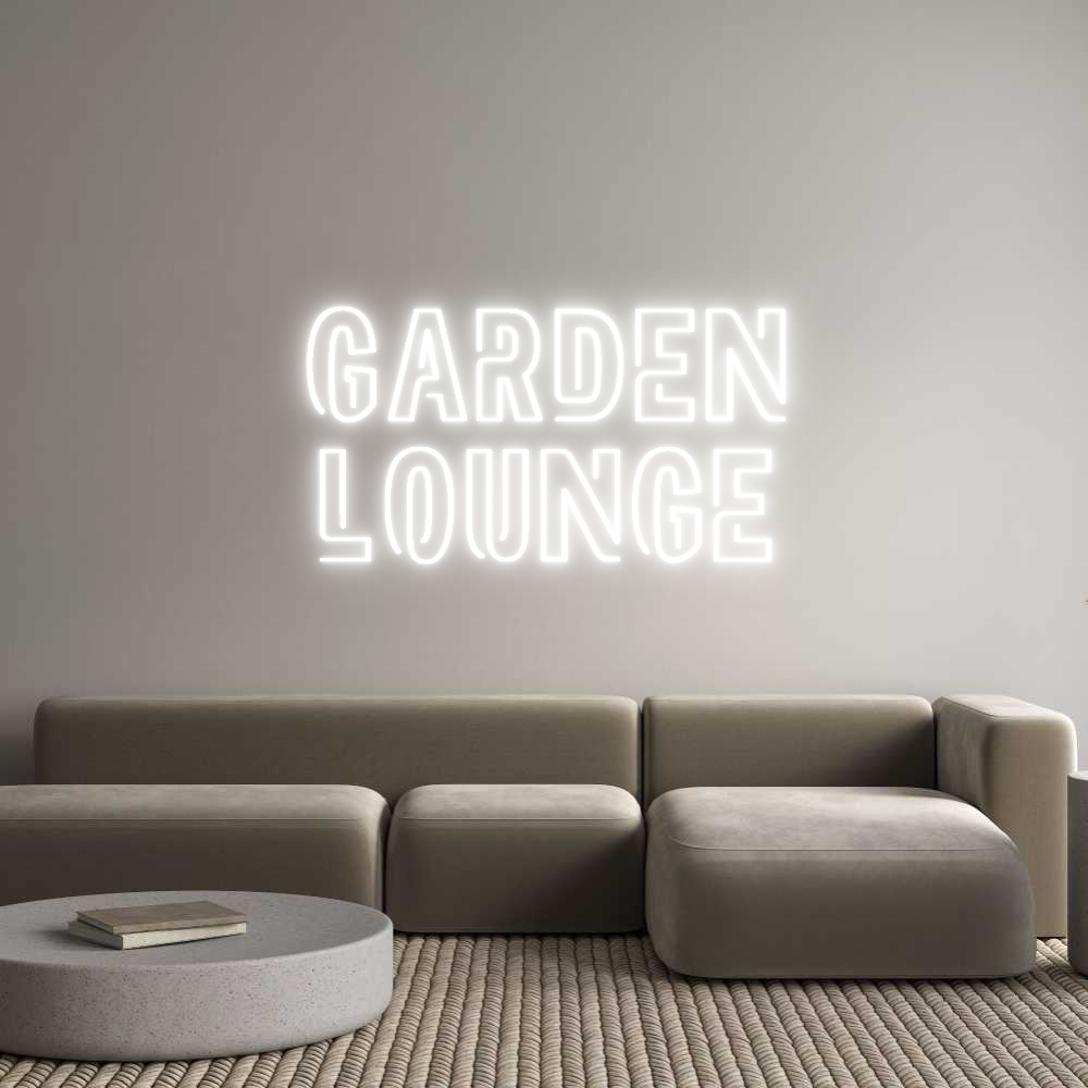 Custom Neon Sign Online Editor Garden
Lounge