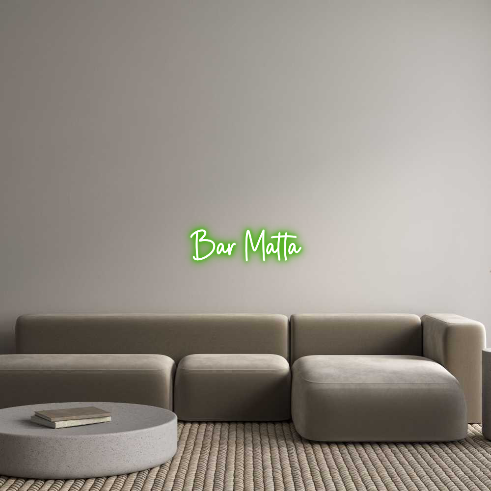 Custom Neon Sign Online Editor Bar Matta