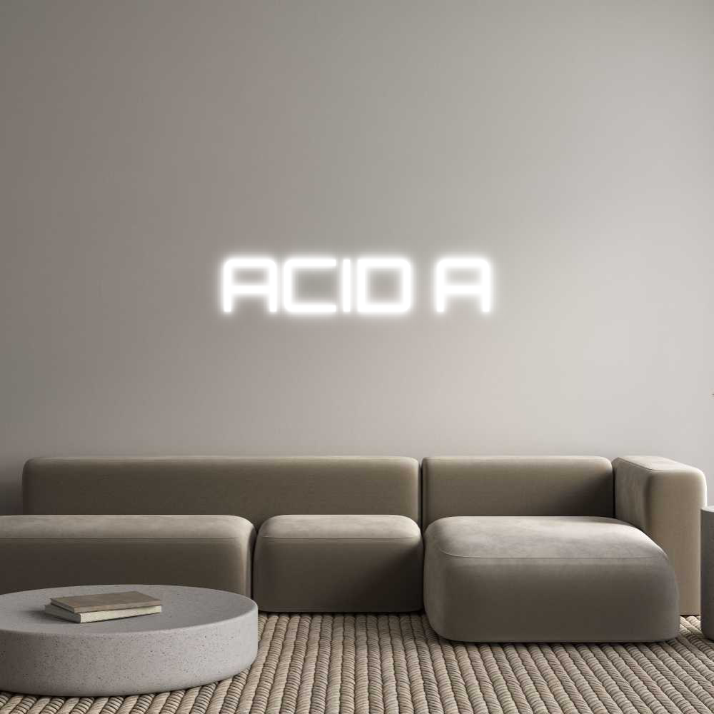 Custom Neon Sign Online Editor ACID A