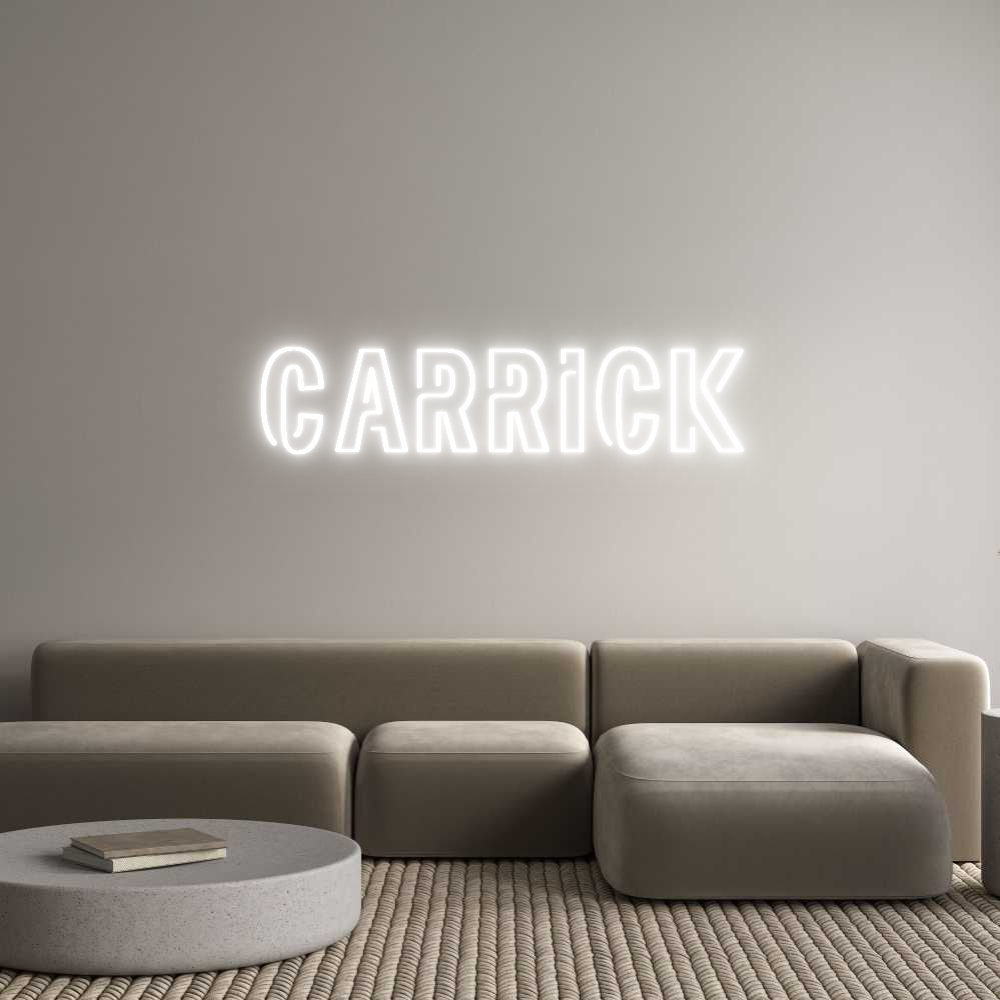 Custom Neon Sign Online Editor Carrick