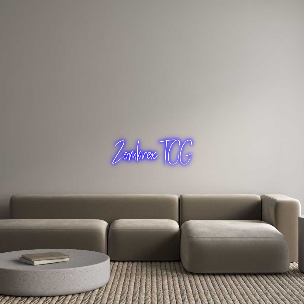 Custom Neon Sign Online Editor Zombrex TCG