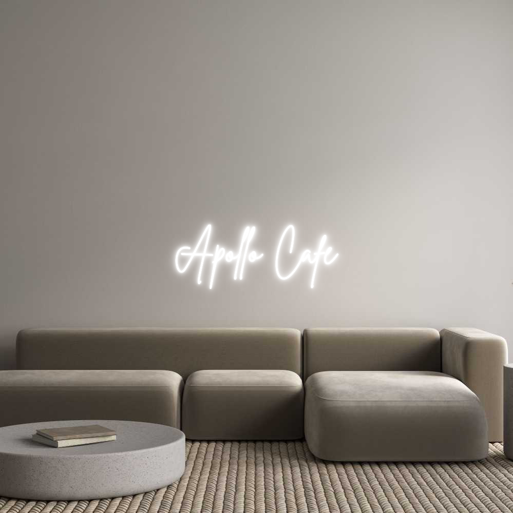 Custom Neon Sign Online Editor Apollo Cafe