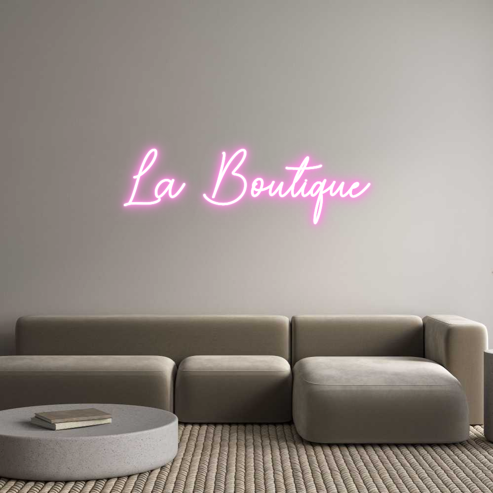 Custom Neon Sign Online Editor La Boutique